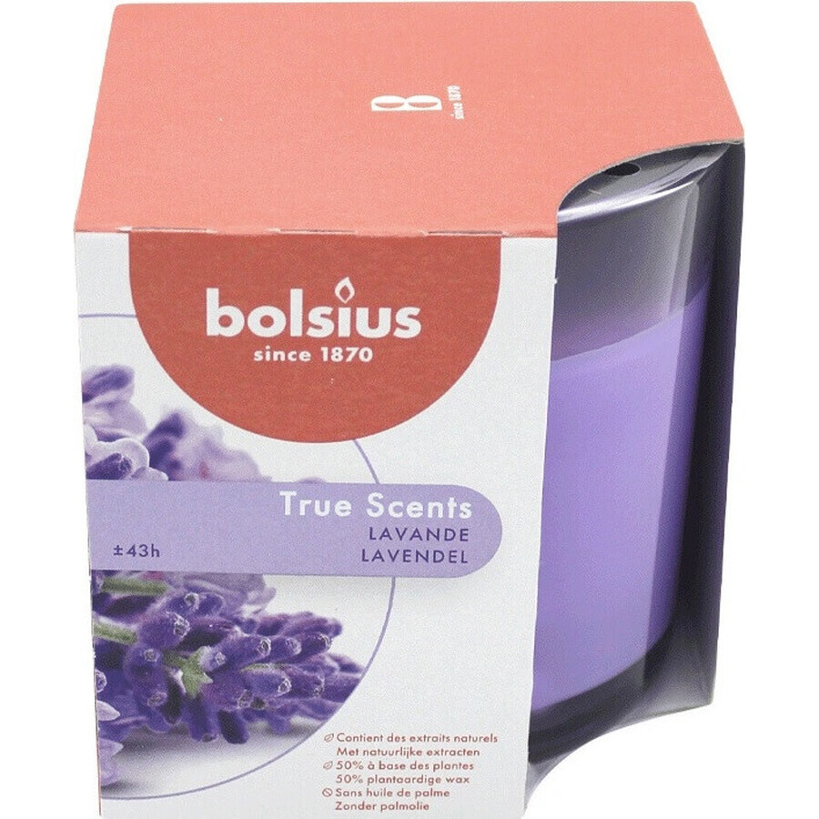 Bolsius Aromatic 2.0 Sticlă 95x95mm Lavanda, lumânare parfumată 1×1 buc, lumânare parfumată Bolsius Aromatic 2.0 Sticlă 95x95mm Lavanda, lumânare parfumată 1×1 buc, lumânare parfumată