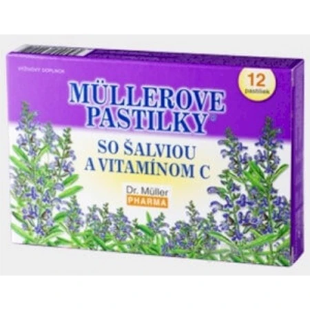 MÜLLER LUTSCHTABLETTEN MIT SALBEI UND VIT. C 1×12 Stück, bei Erkältung
