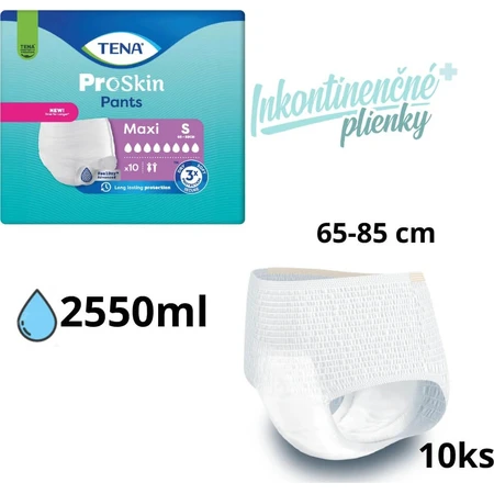 TENA MAXI S Braguitas MAXI S 10KS 1×10 unidades, braguitas para incontinencia