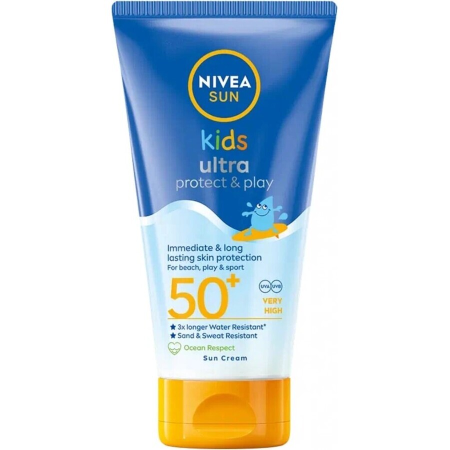 Nivea Sun Baby Lotion Protect&Play OF 50+ 1×150 ml, lozione solare per bambini