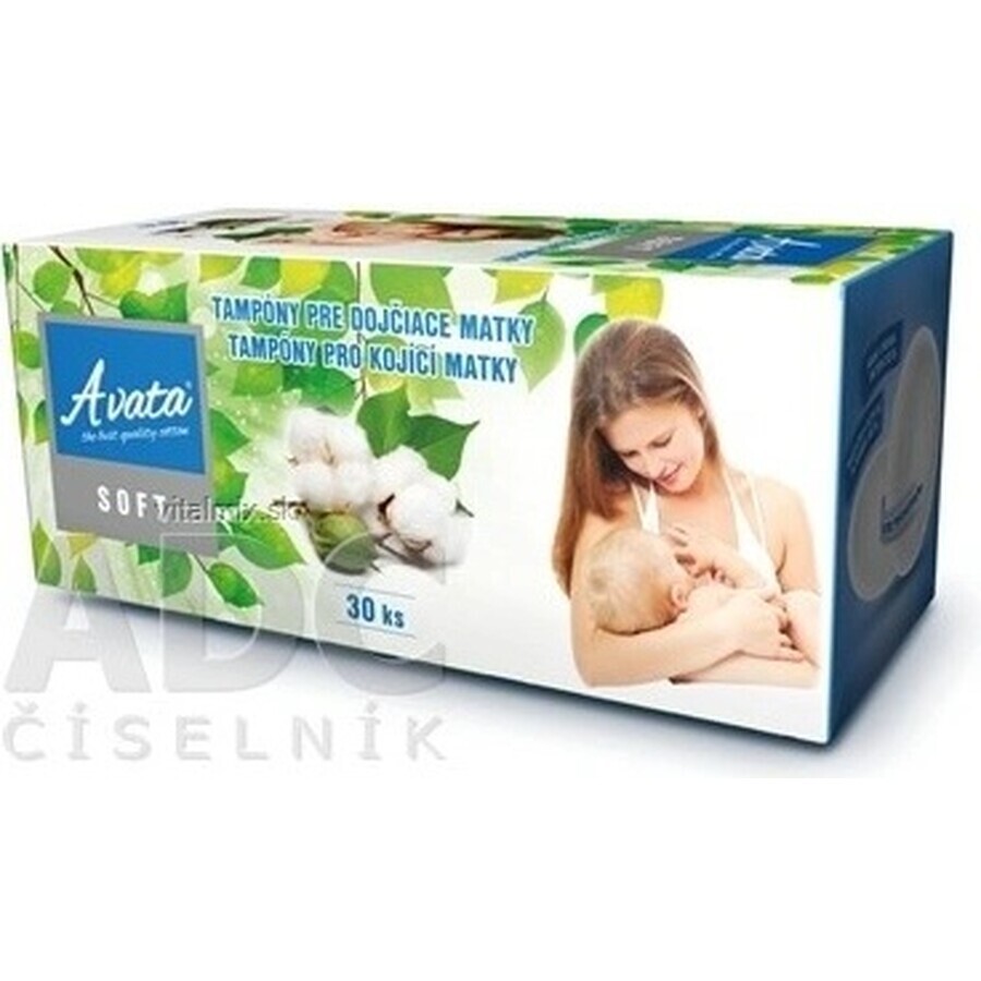 Tampoane MAMI din vată pentru mamele care alăptează 1x30 buc