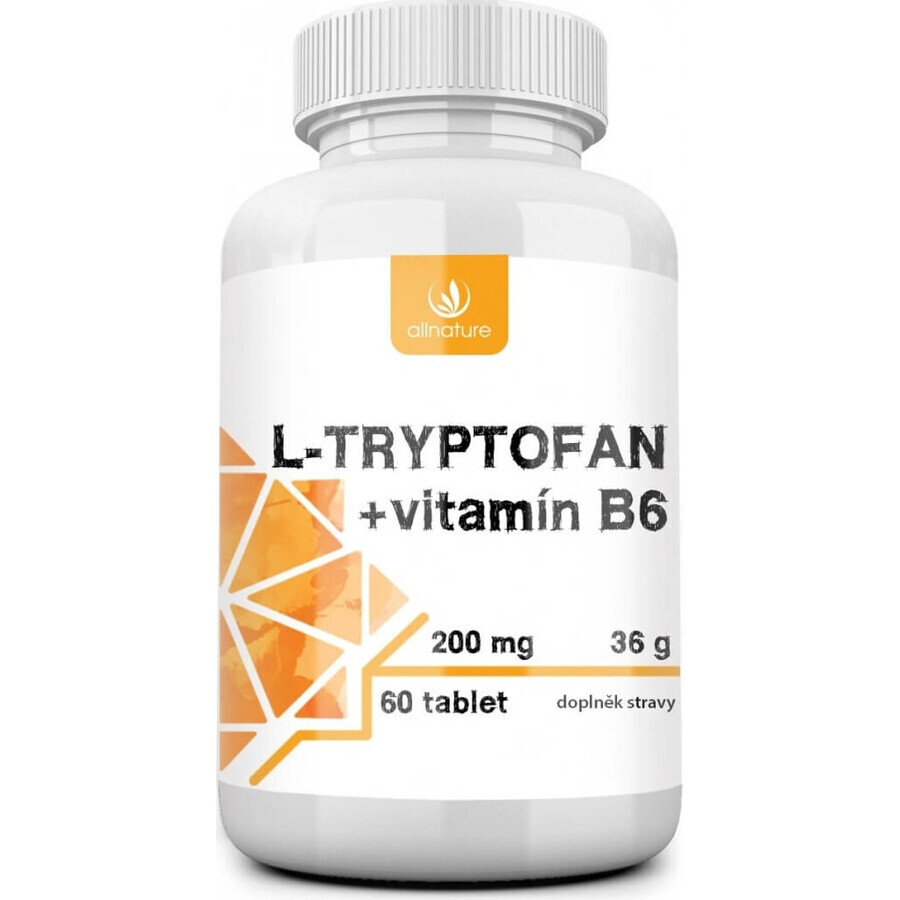 Winkel op Allnature L-tryptofaan + vitamine B6 200 Mg 60 Tbl. 1×60tbl. Allnature L-tryptofaan + vitamine B6 200 Mg 60 Tbl. 1×60tbl.