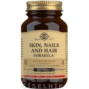Solgar Haut, Nägel & Haare Formel für Haut, Haare und Nägel 120 Tabletten 1×120 tbl, Nahrungsergänzungsmittel