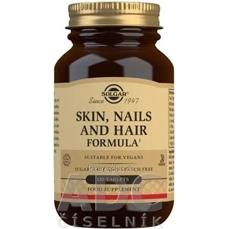 Solgar Skin, Nails & Hair Formula voor huid, haar en nagels 120 tabletten 1×120 tbl, voedingssupplement