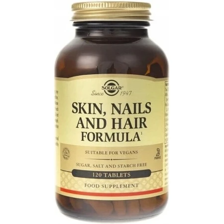 Solgar Skin, Nails & Hair Formula voor huid, haar en nagels 120 tabletten 1×120 tbl, voedingssupplement