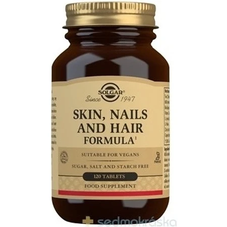 Solgar Skin, Nails & Hair Formula voor huid, haar en nagels 120 tabletten 1×120 tbl, voedingssupplement