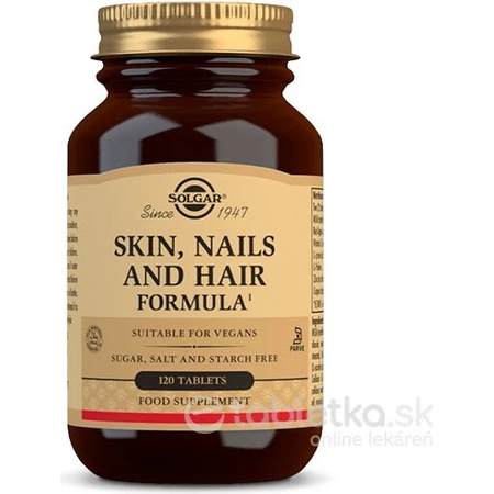 Solgar Skin, Nails & Hair Formula voor huid, haar en nagels 120 tabletten 1×120 tbl, voedingssupplement