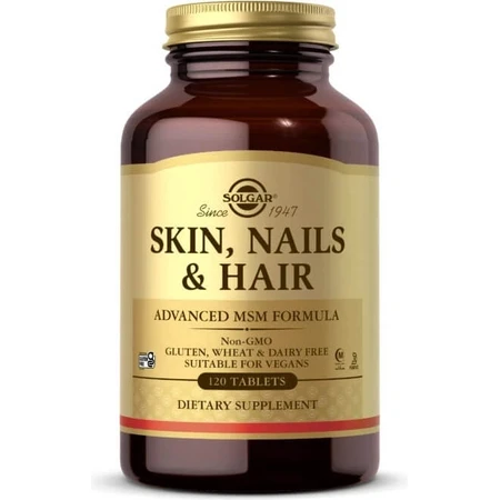Solgar Skin, Nails & Hair Formula voor huid, haar en nagels 120 tabletten 1×120 tbl, voedingssupplement