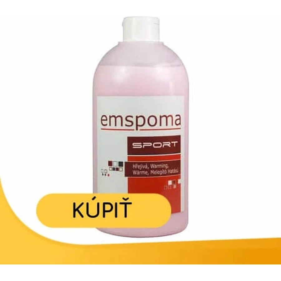 EMSPOMA Warming - roze "O" 1×500 ml, massage-emulsie