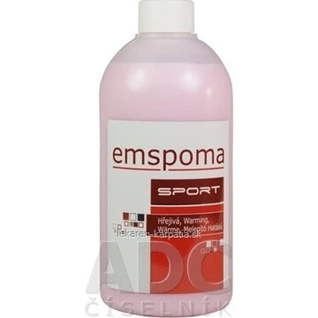 EMSPOMA Warming - roze "O" 1×500 ml, massage-emulsie