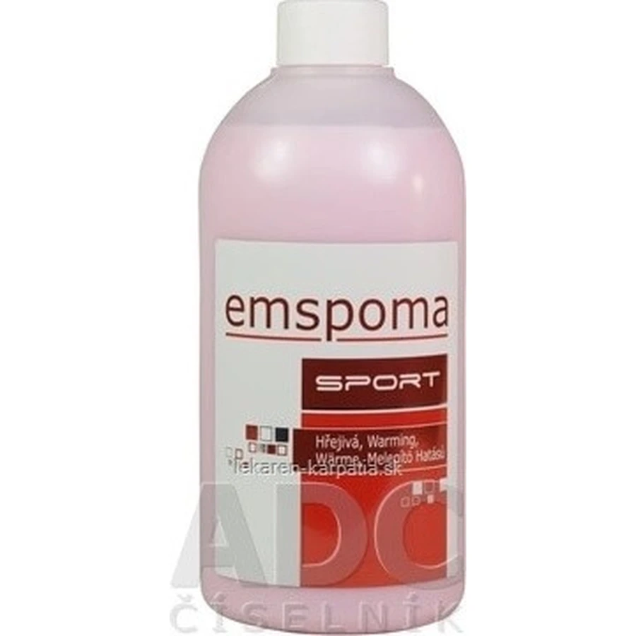 EMSPOMA Warming - roze "O" 1×500 ml, massage-emulsie
