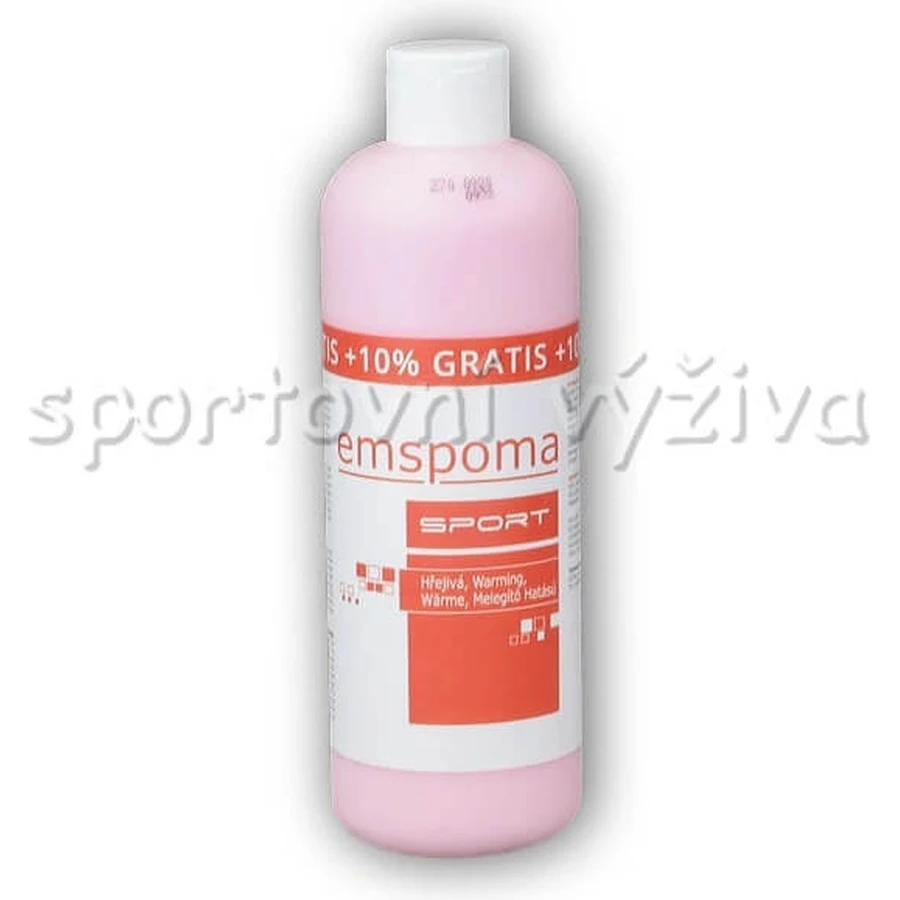 EMSPOMA Warming - roze "O" 1×500 ml, massage-emulsie