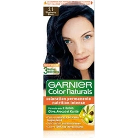 Garnier Color Naturals Coloración Permanente 2.10 Azul-Negro 1×1 pieza, coloración capilar