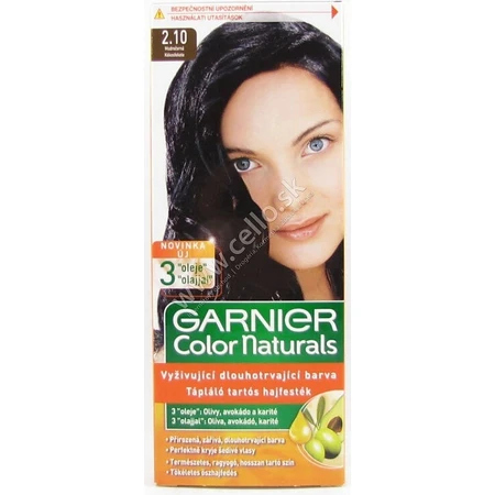 Garnier Color Naturals Coloración Permanente 2.10 Azul-Negro 1×1 pieza, coloración capilar