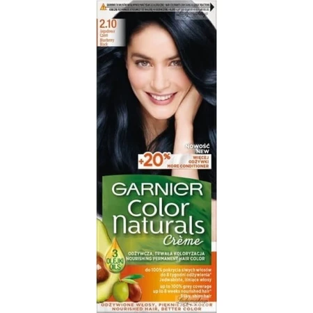 Garnier Color Naturals Coloración Permanente 2.10 Azul-Negro 1×1 pieza, coloración capilar