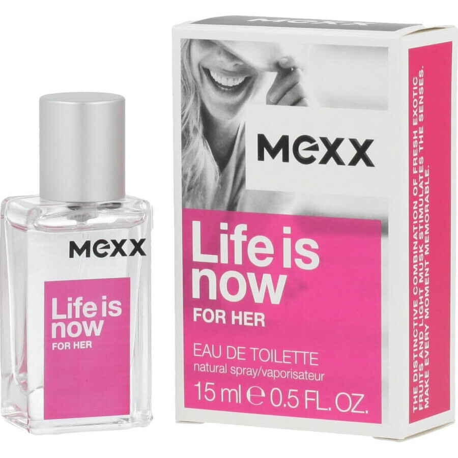 Mexx Life Is Now For Her Edt 15ml 1×15 ml, Eau de Toilette Mexx Life Is Now For Her Edt 15ml 1×15 ml, Eau de Toilette