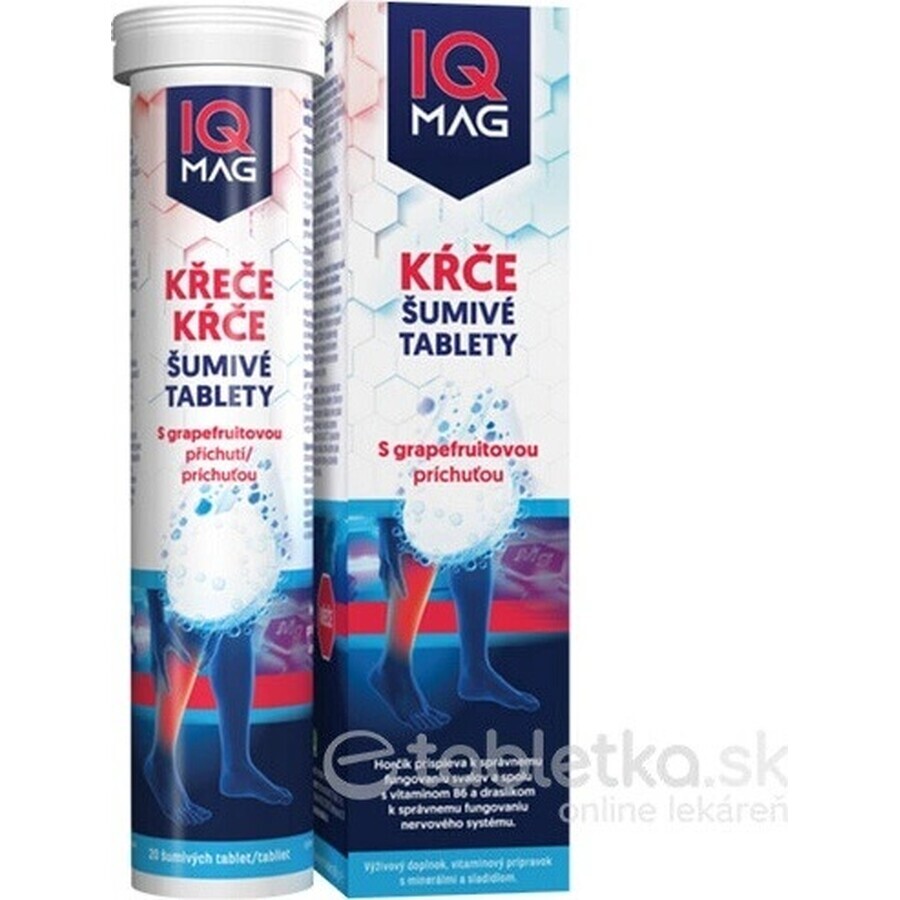 IQ MAG KŔČE magnesium grapefruit 1×20 tbl, voedingssupplement