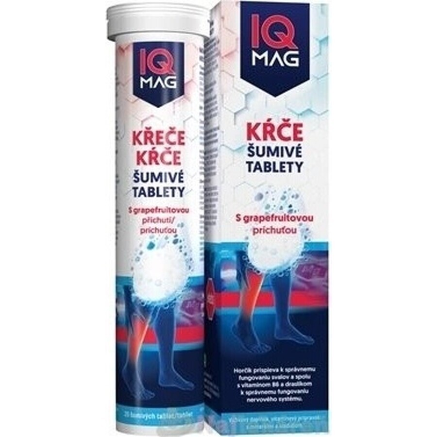 IQ MAG KŔČE magnesium grapefruit 1×20 tbl, voedingssupplement