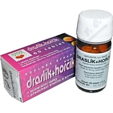 NATURVITA POTASIUM + MAGNESIUM 1×60 tbl, kalium en magnesium
