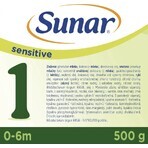 Sunar Sensitive 1 1 x 500 g, formulă pentru sugari pentru sugari de la naștere