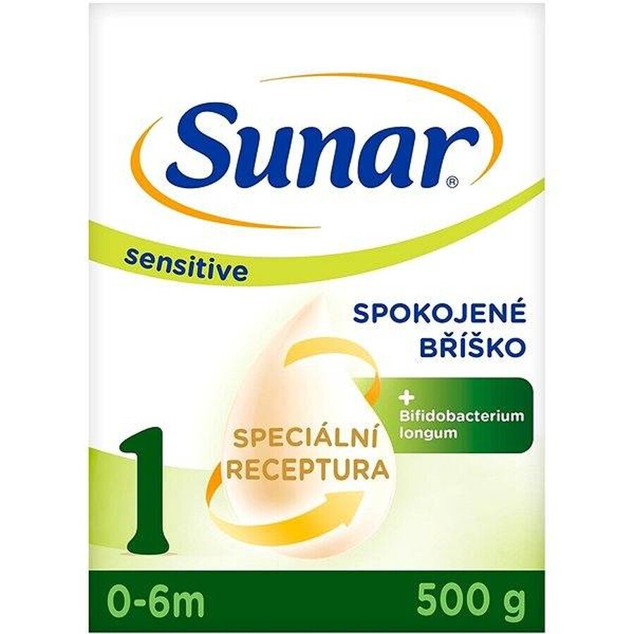 Sunar Sensitive 1 1 x 500 g, formulă pentru sugari pentru sugari de la naștere