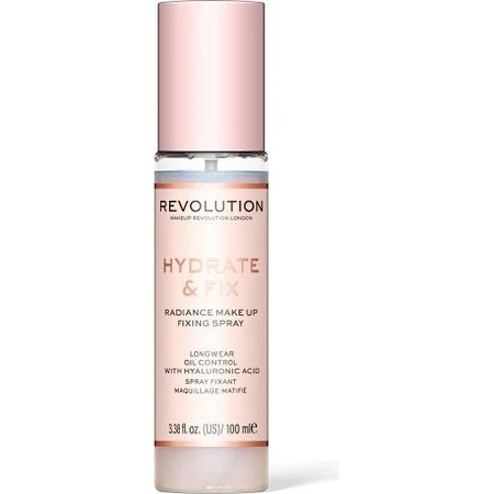 Revolution, Hydrate & Fix, 1×100 ml make-up fixing spray, make-up fixing spray