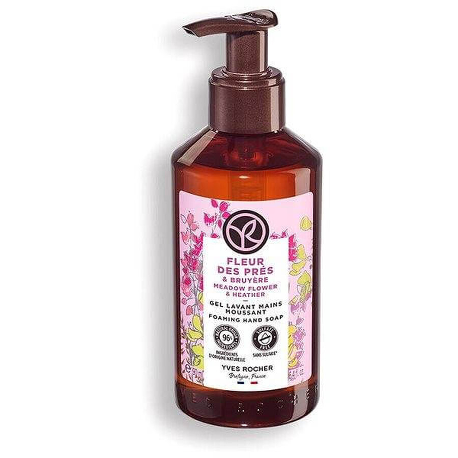 Yves Rocher Sapone liquido per le mani ai fiori di prato e ortica 1×190 ml, sapone liquido Yves Rocher Sapone liquido per le mani ai fiori di prato e ortica 1×190 ml, sapone liquido