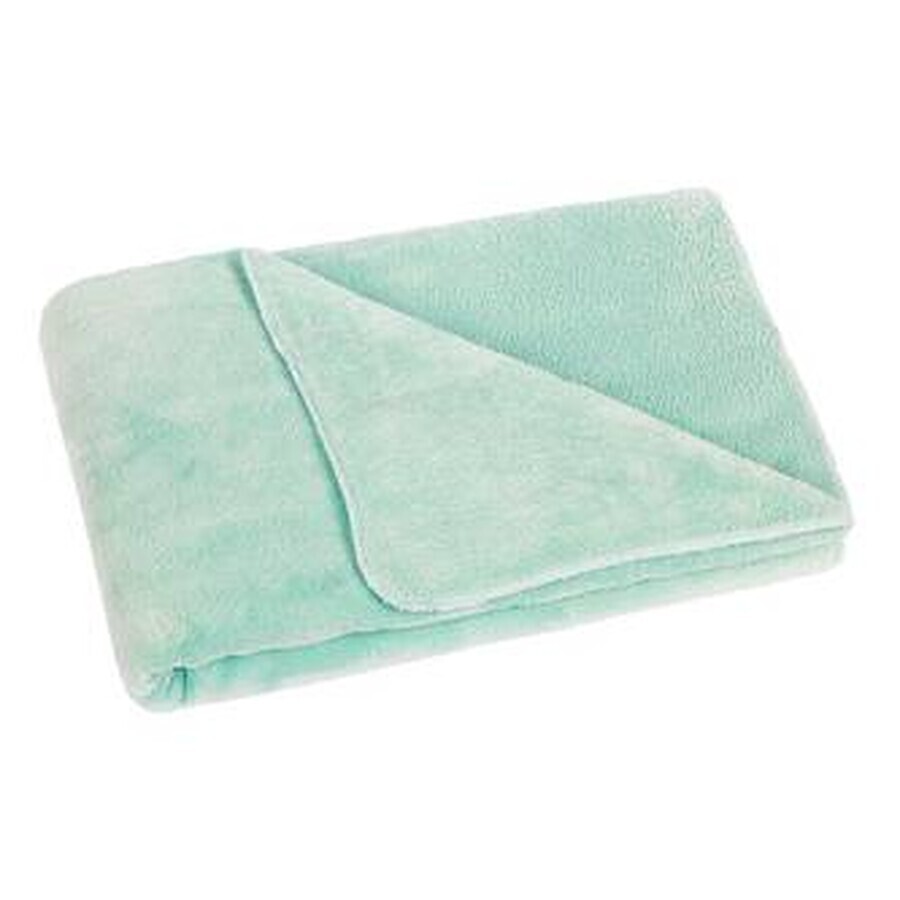 Manta de bebé KORALL MICRO 1014/028 75x100 menta sin bordar 1×1 ud, manta de bebé
