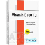GENERICA Vitamine E 100 U.I. 1×60 csp, complément alimentaire GENERICA Vitamine E 100 U.I. 1×60 csp, complément alimentaire