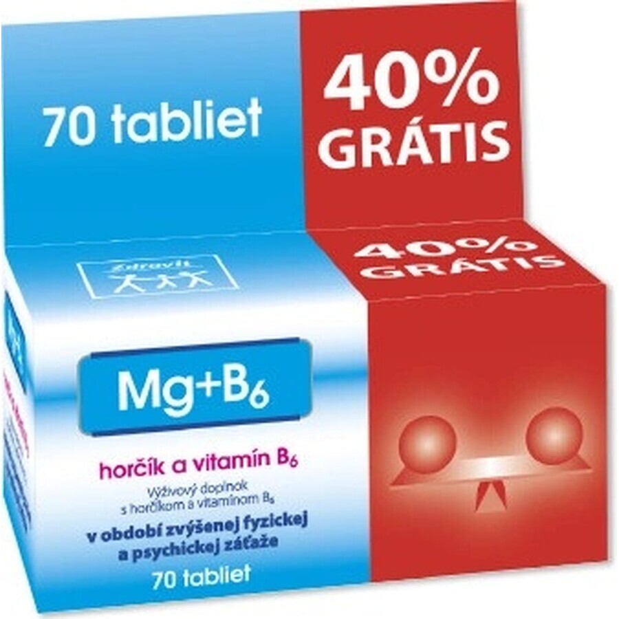 NP PHARMA MG + B6 40% free 1×70 tbl, food supplement