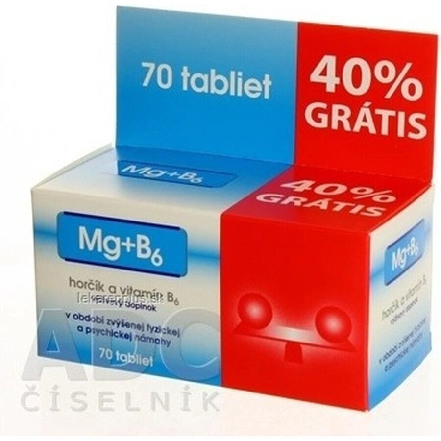 NP PHARMA MG + B6 40% free 1×70 tbl, food supplement