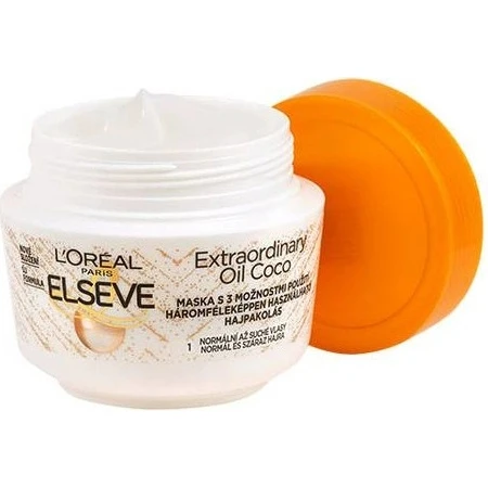 L'Oréal Paris Elseve Elseve Aceite Extraordinario Mascarilla de Coco, 300 ml 1×300 ml mascarilla