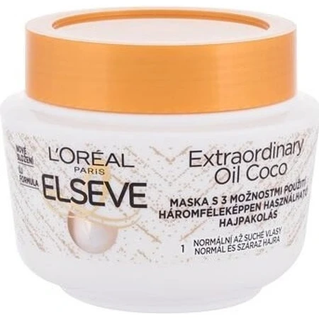 L'Oréal Paris Elseve Elseve Aceite Extraordinario Mascarilla de Coco, 300 ml 1×300 ml mascarilla