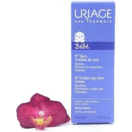 URIAGE BÉBÉ 1st Cradle Cap Care Cream, 40ml 1×40 ml, Mariendistel-Creme