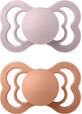 BIBS Supreme 2 St&#252;ck 1&#215;1 Silikon BIBS Supreme 2 St&#252;ck 1&#215;1 St&#252;ck - Gr&#246;&#223;e 1, Pflaume/Pfirsich rosa