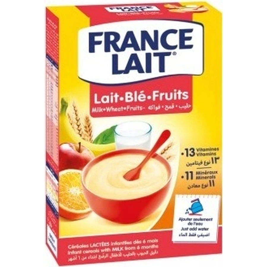 FRANCIA LAIT gachas de trigo con leche y fruta 1×250g, gachas de leche