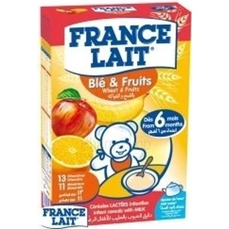 FRANCIA LAIT gachas de trigo con leche y fruta 1×250g, gachas de leche