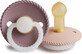 Gummischnuller FRIGG Rope Twilight Mauve Night/ Blush Night, 0-6m, Doppelpack 1&#215;2 St&#252;ck