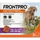 FRONTPRO® antiparasitaire kauwtabletten voor honden (25-50 kg) 1×3 tbl, antiparasitaire tabletten