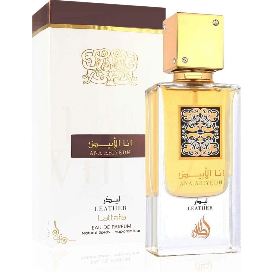 Lattafa Ana Abiyedh Cuero Edp 60ml 1×60 ml, eau de parfum