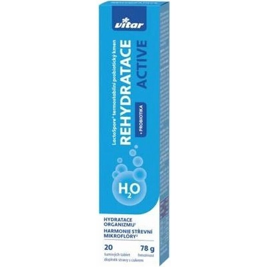 Vitar Rehydration Active 1×20 tbl, effervescent tablets