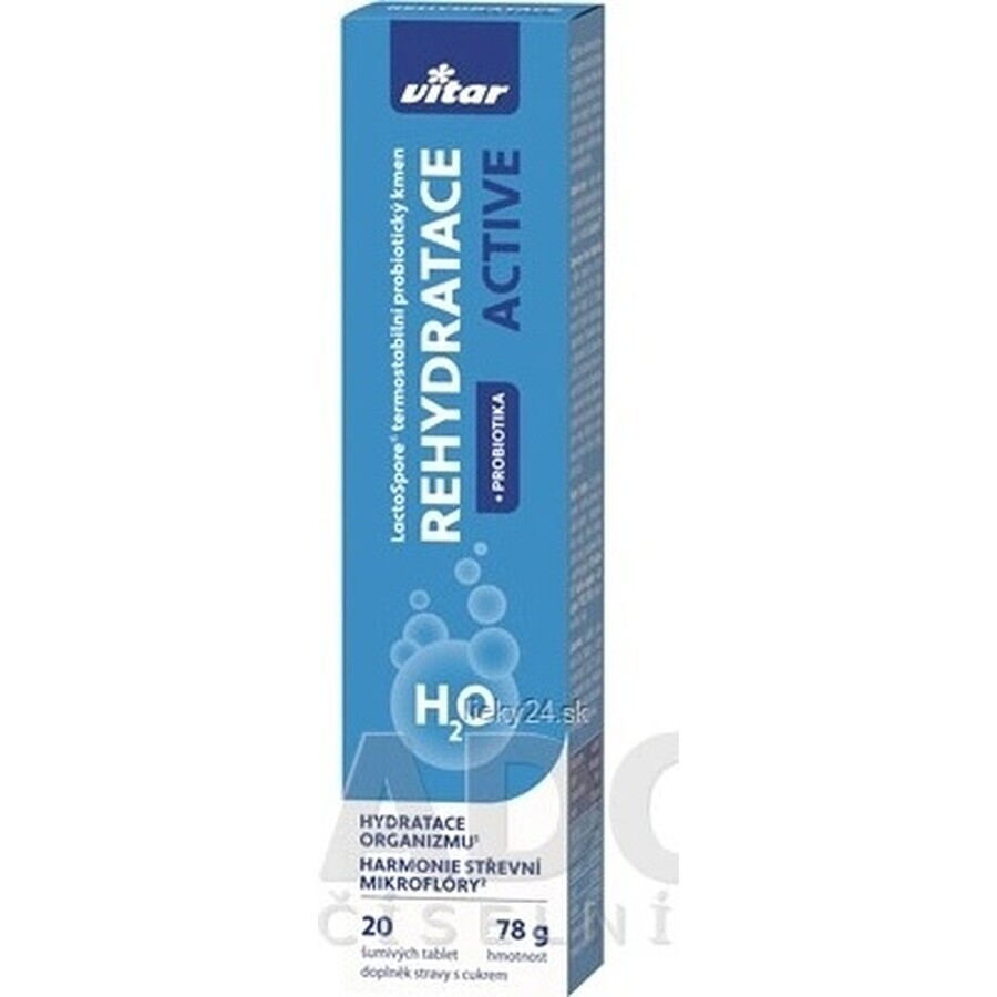 Vitar Rehydration Active 1×20 tbl, effervescent tablets