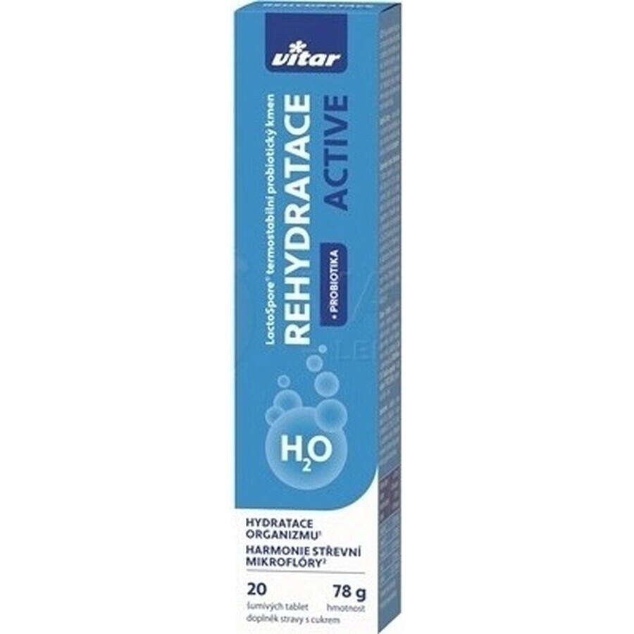 Vitar Rehydration Active 1×20 tbl, effervescent tablets