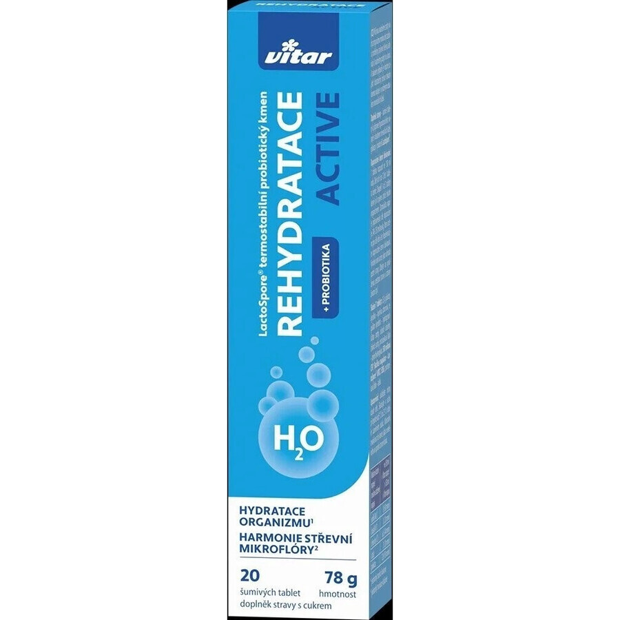 Vitar Rehydration Active 1×20 tbl, effervescent tablets