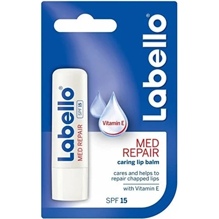 Labello MED REPAIR SPF 15 4×8 g, lippenbalsem