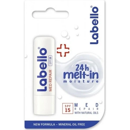 Labello MED REPAIR SPF 15 4×8 g, lippenbalsem