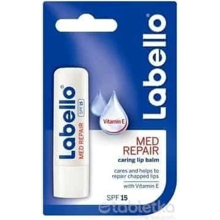 Labello MED REPAIR SPF 15 4×8 g, lippenbalsem