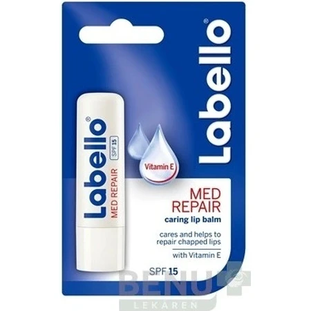 Labello MED REPAIR SPF 15 4×8 g, lippenbalsem