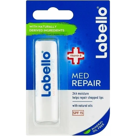 Labello MED REPAIR SPF 15 4×8 g, lippenbalsem