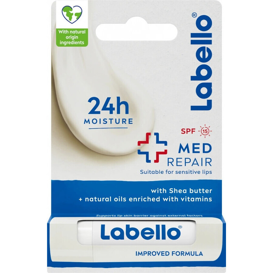 Labello MED MED REPAIR SPF 15 4×8 g, Lippenbalsam